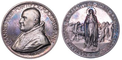 Opus Mistruzzi, Medaglia in argento commemorativa per il Centenario dell'apparizione di Lourdes, ...