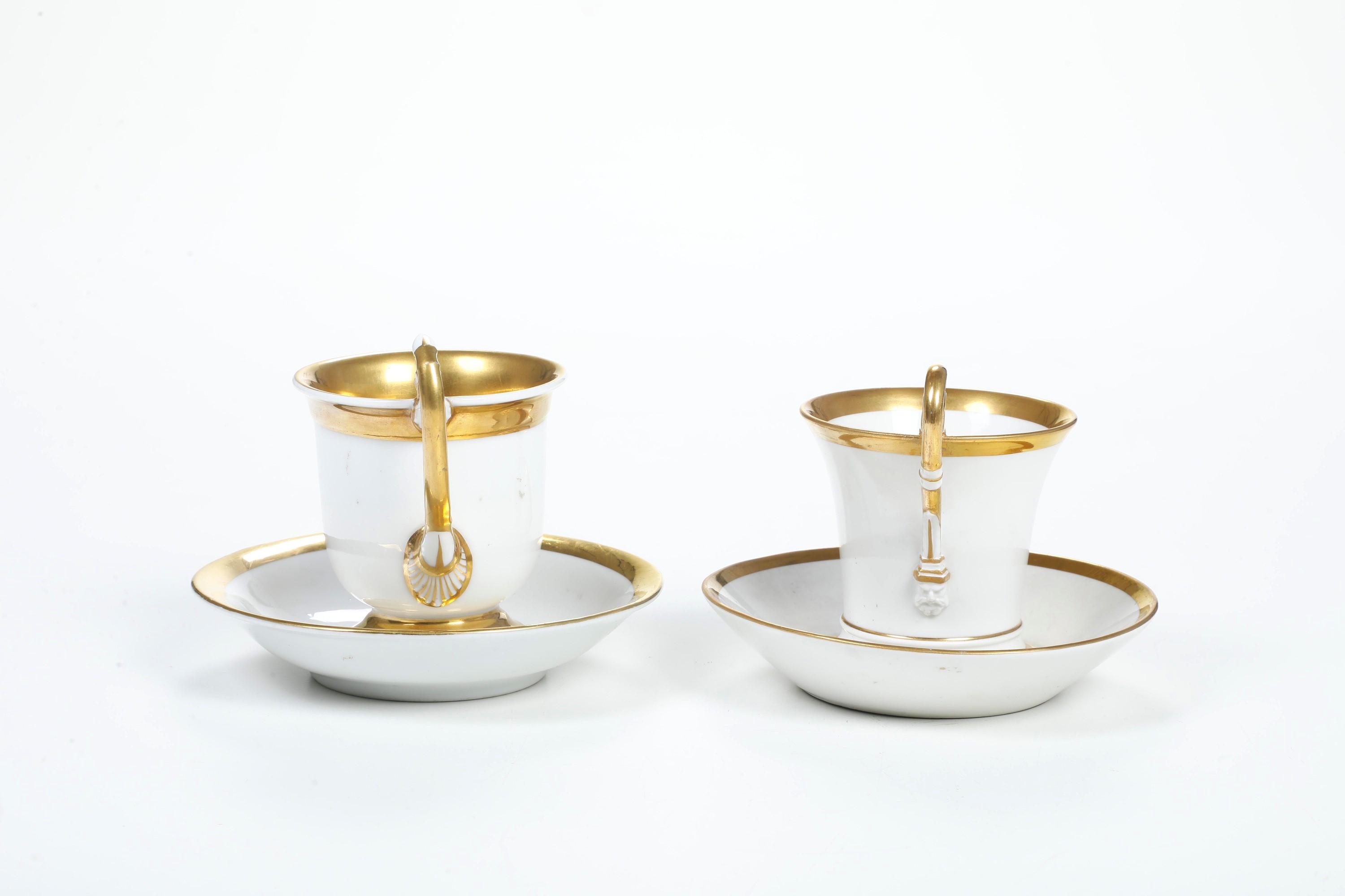 Manifattura di Nymphenburg, Tazza con piattino con veduta di Monaco di Baviera