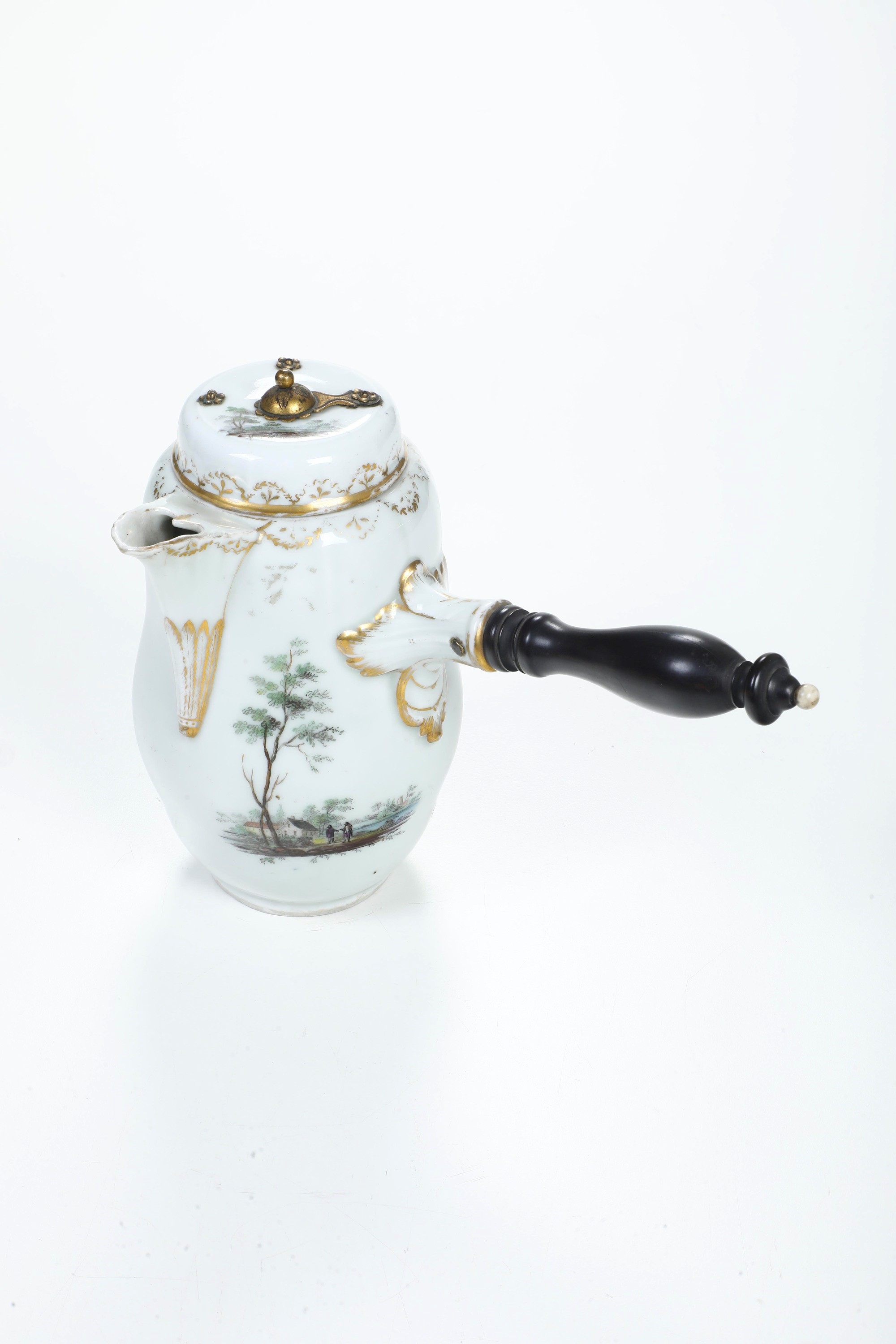 Manifattura Reale di Copenaghen, Cioccolatiera danese in porcellana (circa 1830-1845)