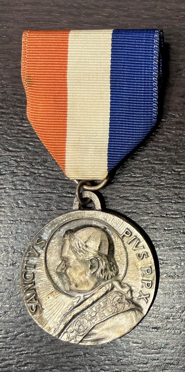 ROMA. PIO X, 1903-1914. Medaglia in argento. Confraternita dottrina cristiana.