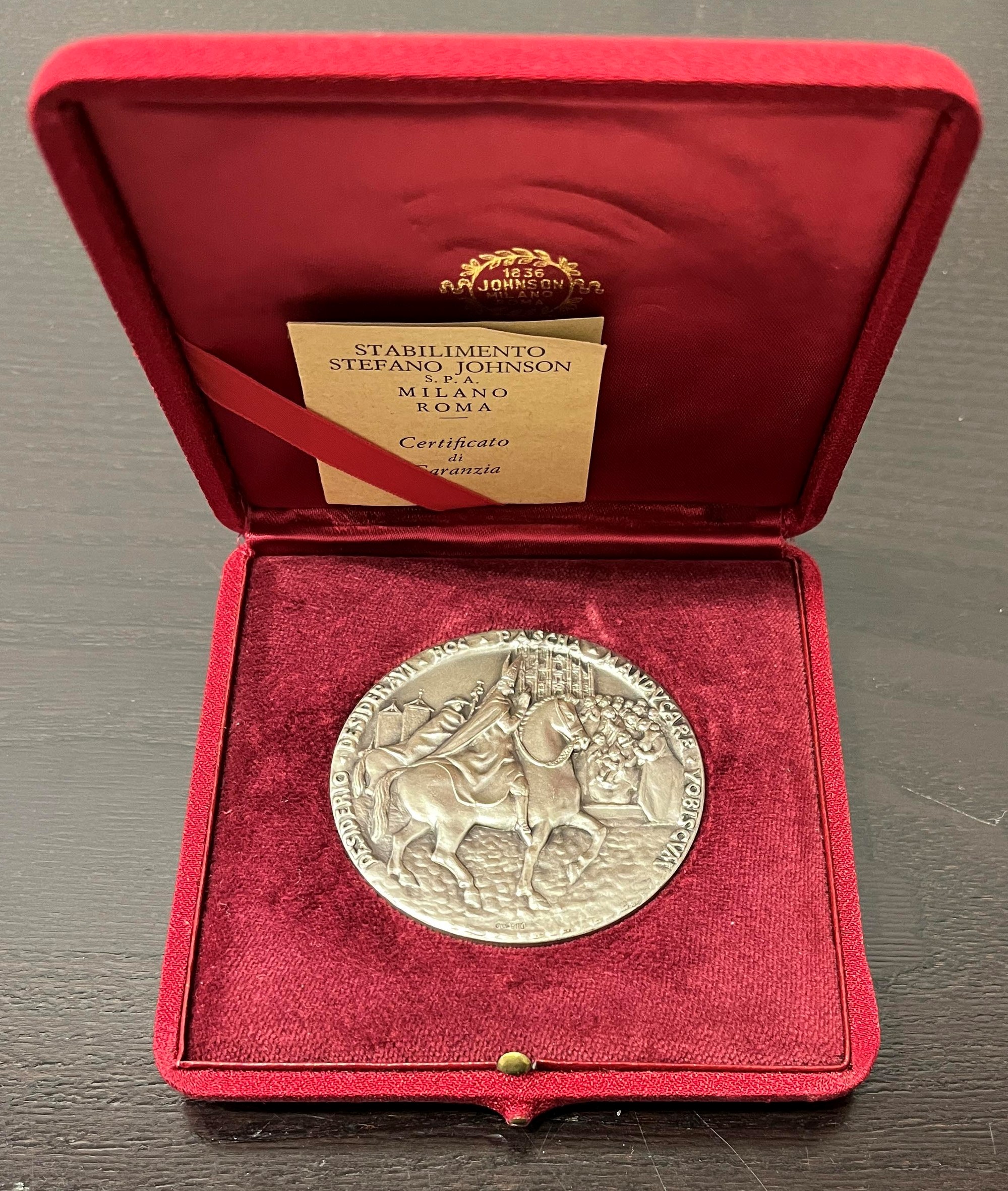 Medaglia in argento di Paolo VI, Cardinal San Carlo Borromeo, 1965