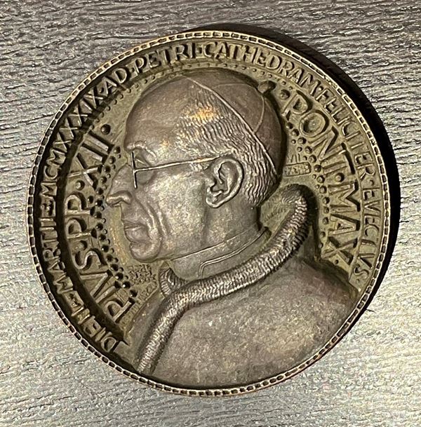 VATICANO. PIO XII, 1939-1958. Medaglia in bronzo 1939.