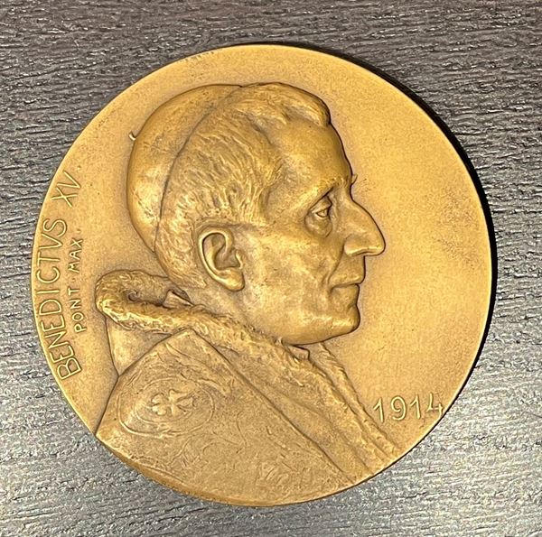 ROMA. BENEDETTO XV, 1914-1922. Medaglia in bronzo 1914.
