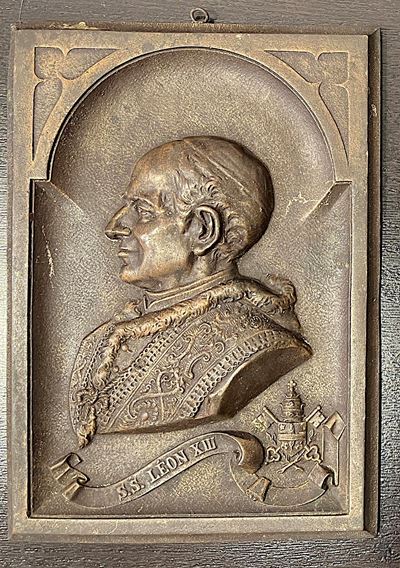 Leone XIII, Grande placca in bronzo, 1878-1903
