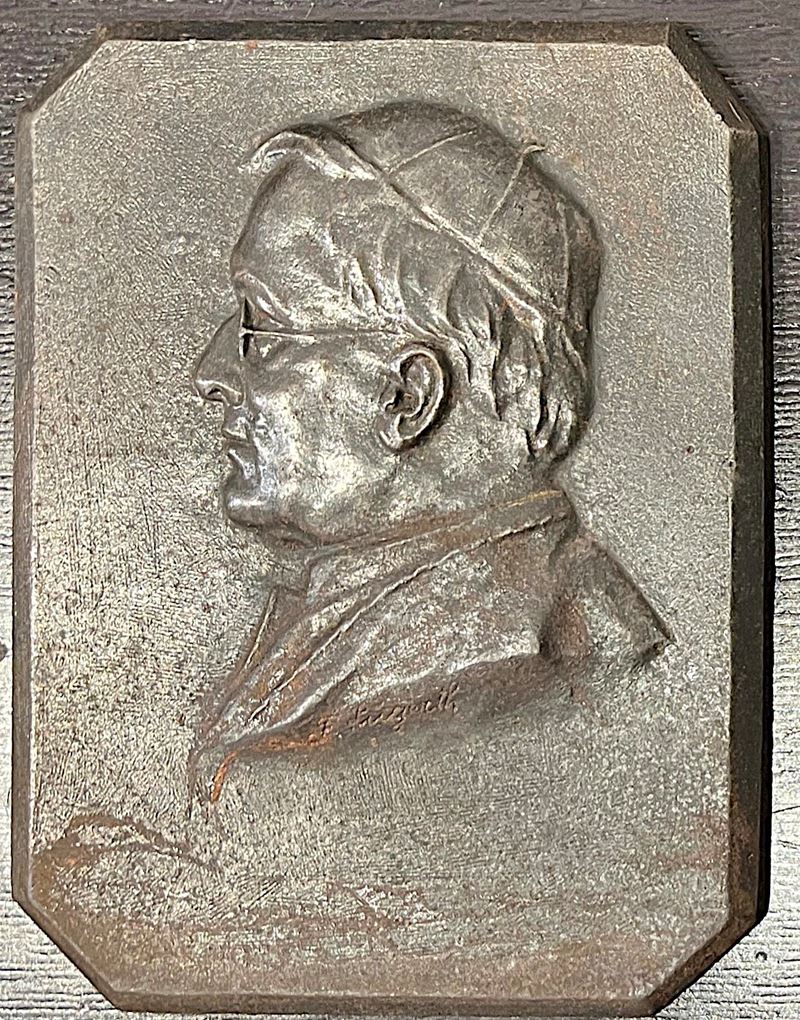 VATICANO. PIO XI, 1922-1939. Prefetto della Biblioteca Ambrosiana. Placca in bronzo.  - Asta Numismatica Light - Cambi Casa d'Aste