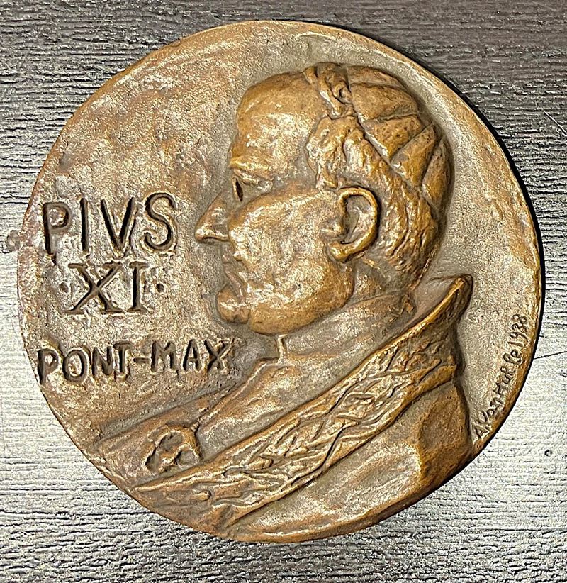 VATICANO. PIO XI, 1922-1939. Medaglia in bronzo 1938.  - Asta Numismatica Light - Cambi Casa d'Aste