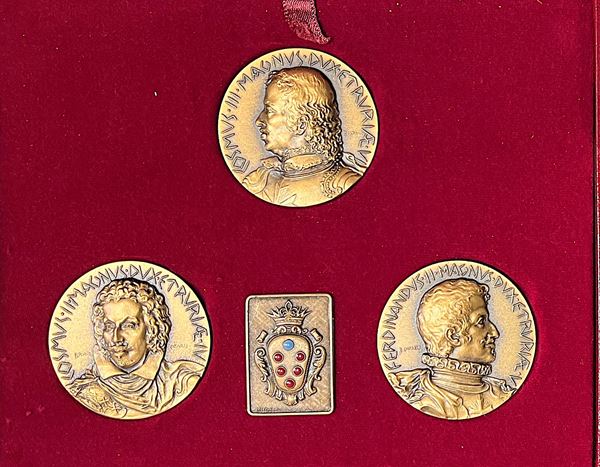GRANDUCHI DI TOSCANA. Serie completa in quattro astucci originali.