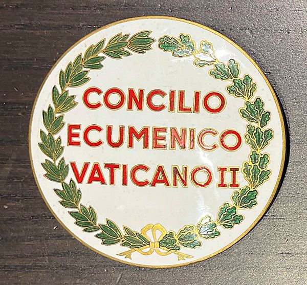 VATICANO. GIOVANNI XXIII, 1958-1963. Grande distintivo del Concilio Ecumenico Vaticano II.