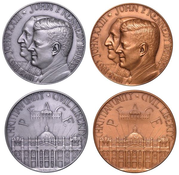 VATICANO. GIOVANNI XXIII, 1958-1963. Lotto di due medaglie.