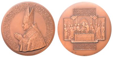 Giovanni XXIII, Medaglia in bronzo 1958