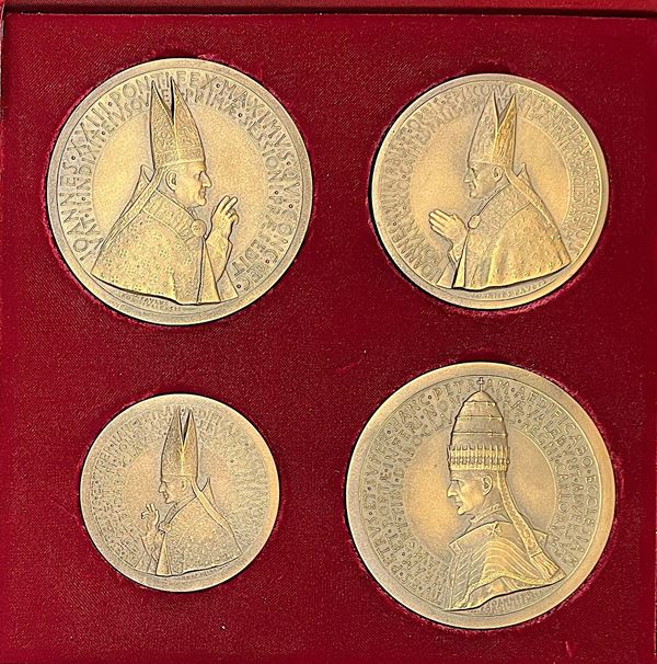VATICANO. GIOVANNI XXIII, 1958-1963. Lotto di quattro medaglie.