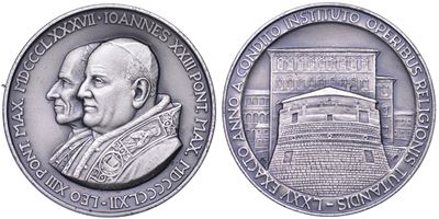 Medaglia in argento, Vaticano, Giovanni XXIII, 1958-1963, Istituto Opere Diocesane, 1962