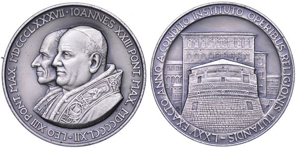 VATICANO. GIOVANNI XXIII, 1958-1963. Medaglia straordinaria in argento 1962. Istituto Opere Diocesane.