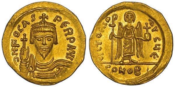 FOCAS, 602-610.  Solido. Costantinopoli.