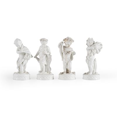 Porcellana decorativa, Quattro putti (XX secolo)