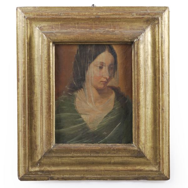 Scuola del XIX-XX secolo Donna velata