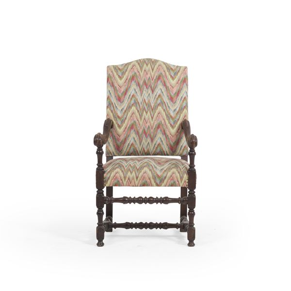 Poltrona a rocchetto, XIX secolo