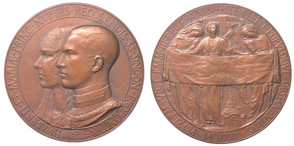 VATICANO. PIO XI, 1922-1939. Medaglia in bronzo 1931. Ostensione Sacra Sindone.