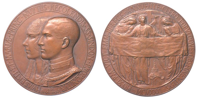 VATICANO. PIO XI, 1922-1939. Medaglia in bronzo 1931. Ostensione Sacra Sindone.  - Asta Numismatica Light - Cambi Casa d'Aste
