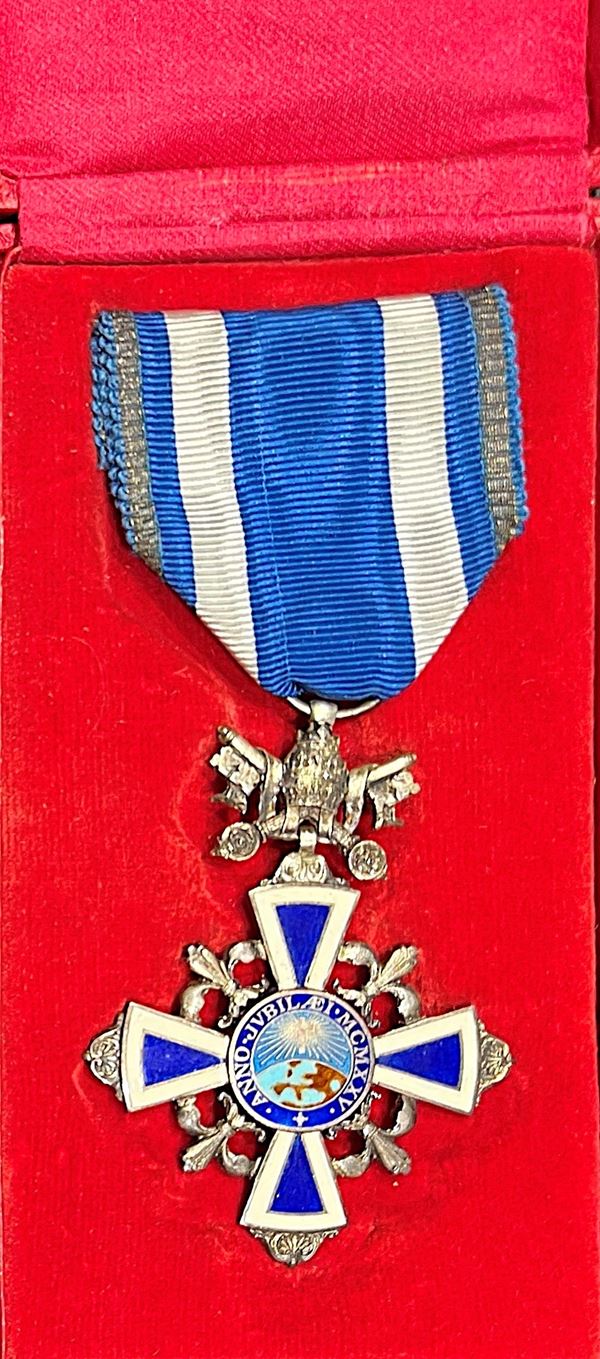 VATICANO. PIO XI, 1922-1939. Onorificenza in argento e smalti 1925. Anno Giubilare.