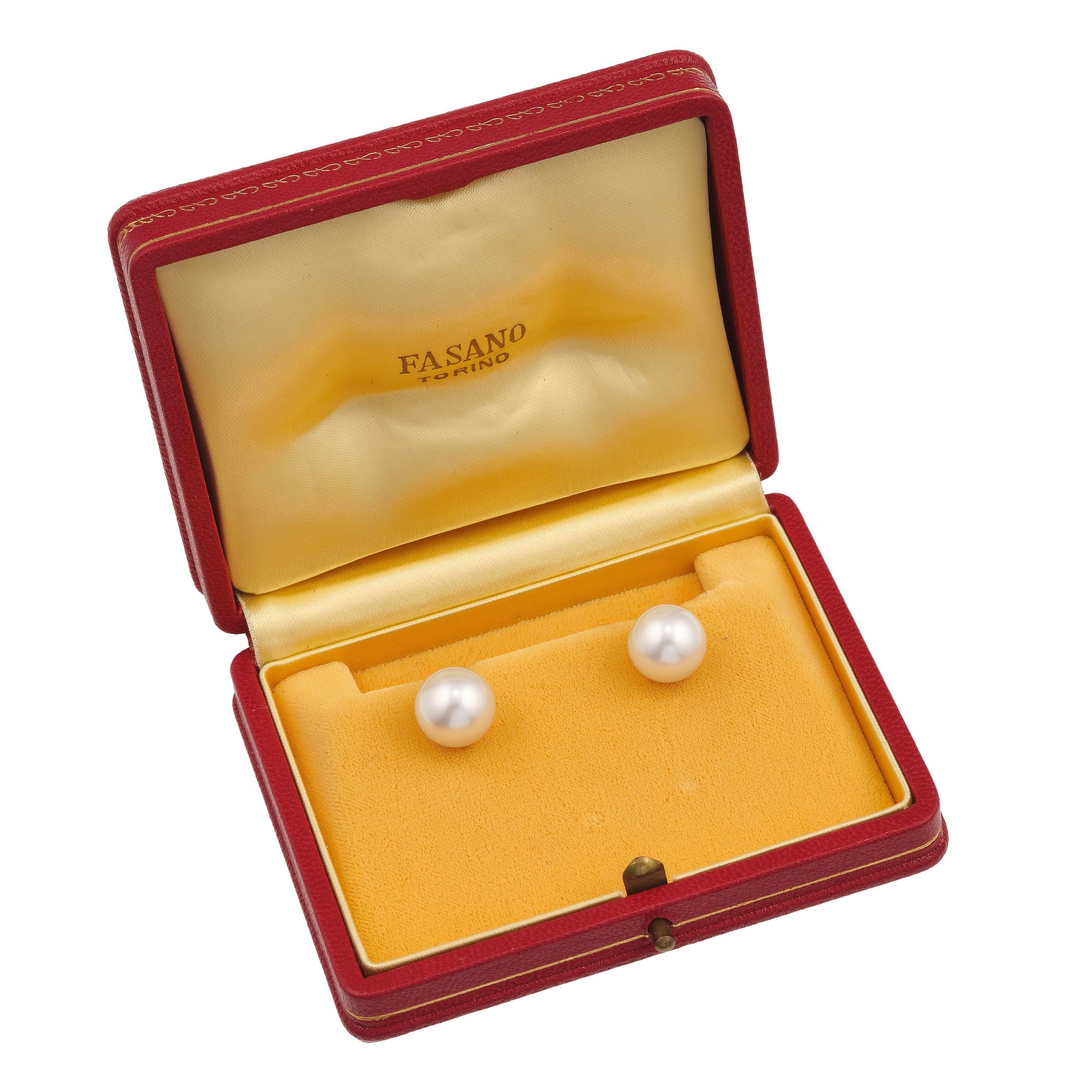 Orecchini con perle coltivate in oro bianco 750/1000