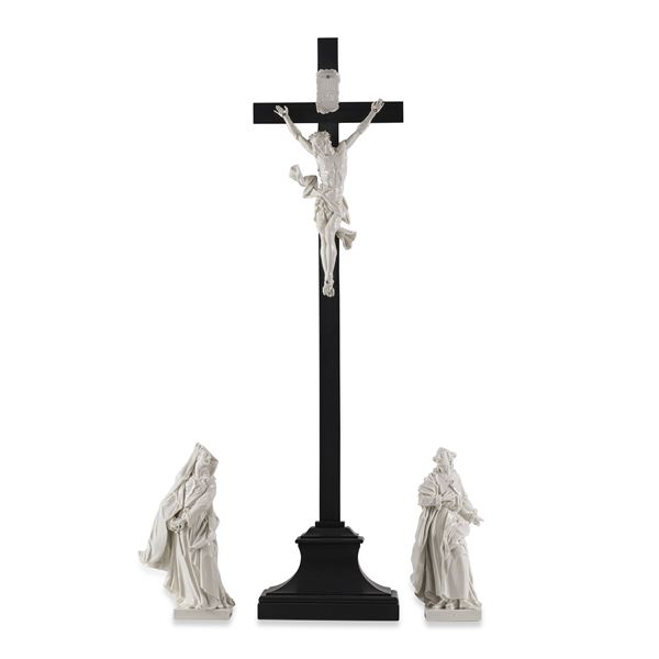 Gruppo della Crocifissione Germania, Manifattura di Nymphenburg, XX secolo 