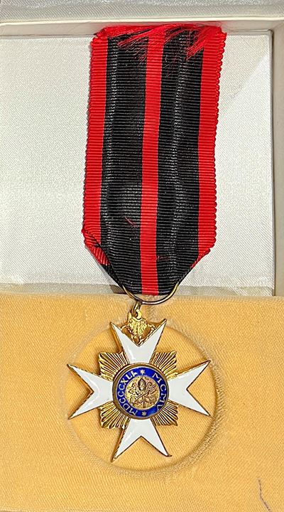 PIO X, Onorificenza in bronzo dorato dell'Ordine di San Silvestro, 1905