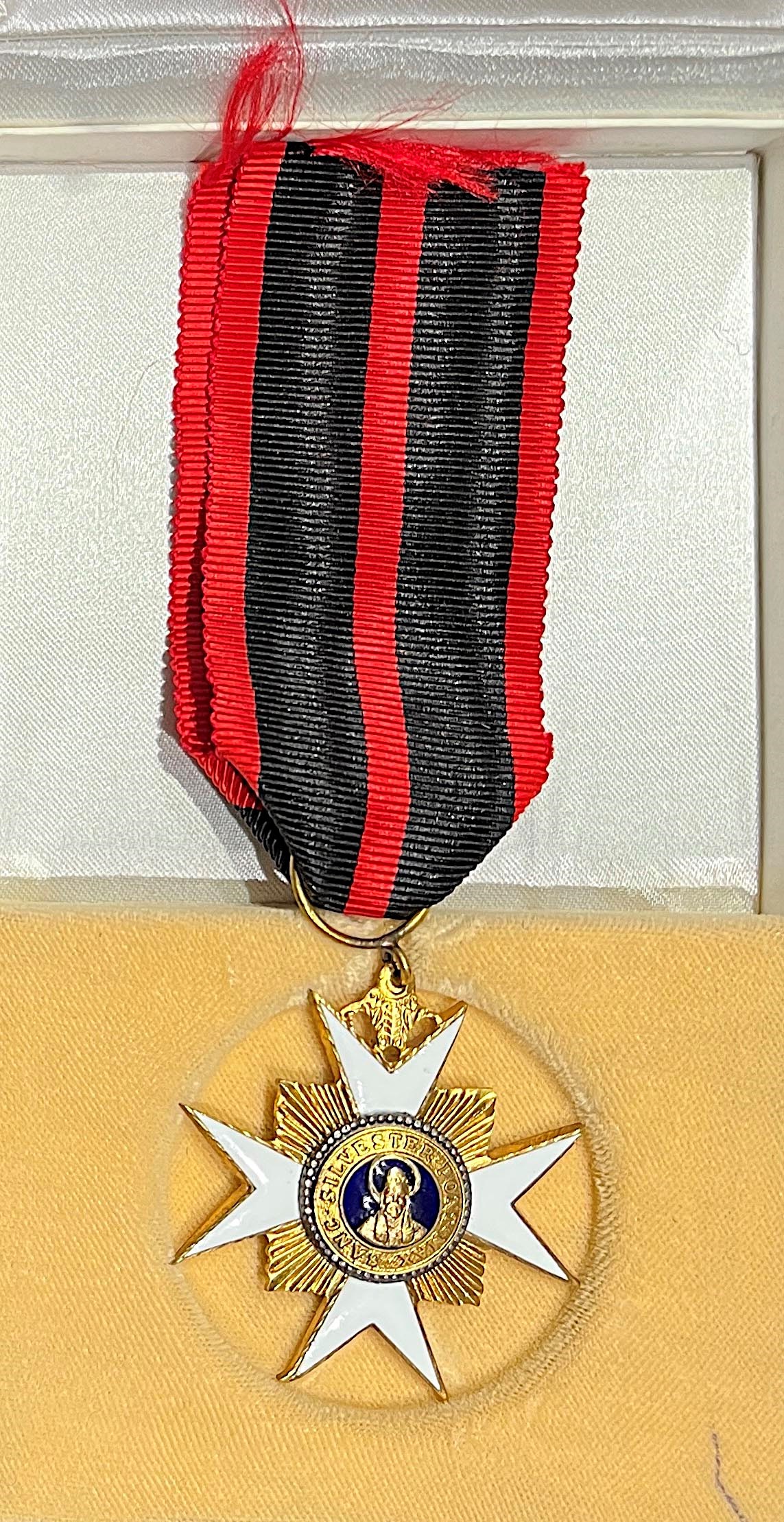 PIO X, Onorificenza in bronzo dorato dell'Ordine di San Silvestro, 1905