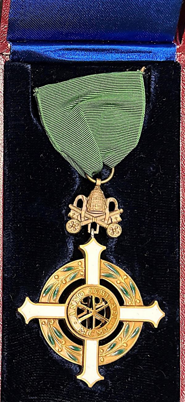 VATICANO. PIO XII, 1939-1958. Onorificenza in bronzo 1950. Benemerenti Anno Santo.