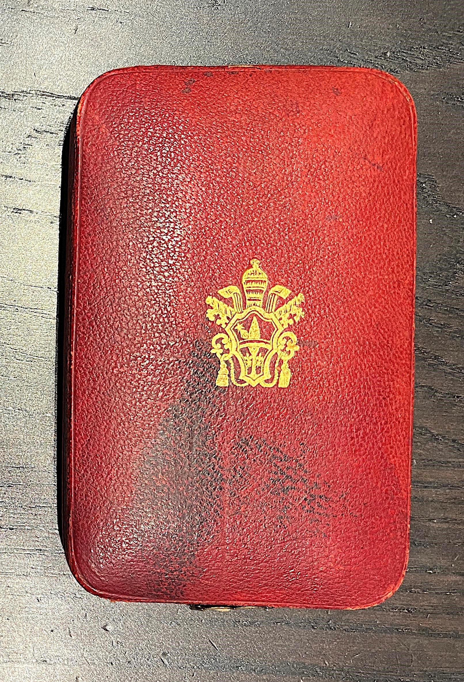 Stato Pontificio, Leone XIII (1878-1903), Onorificenza in argento dorato, 1888