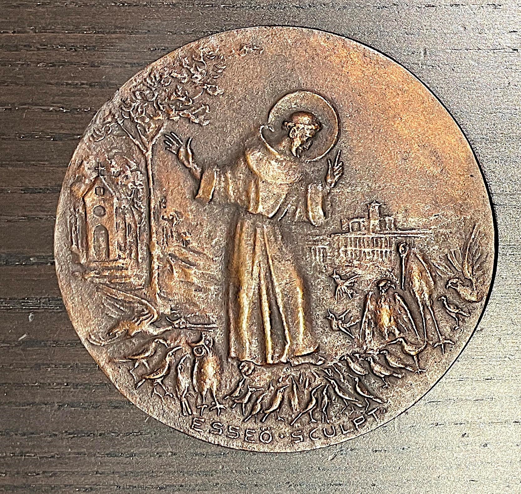 Pio XI, Medaglia commemorativa in bronzo, Settimo centenario nascita di San Francesco, 1926