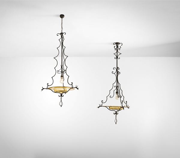 Carlo Rizzarda - Due lampade a sospensione