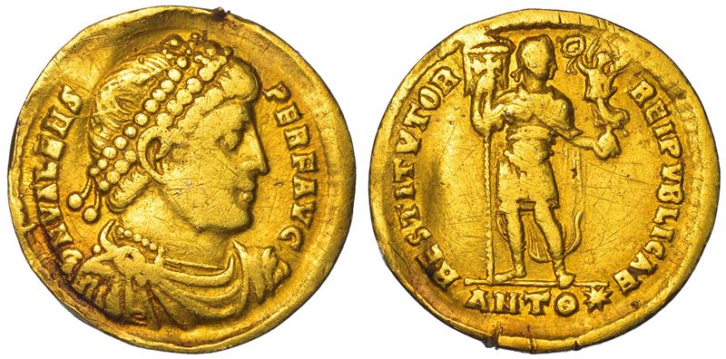 SHIPPING ONLY IN ITALY. VALENTE, 364-378. Solido. Antiochia.  - Auction Light Numismatics - Cambi Casa d'Aste