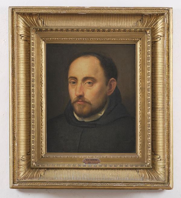 Scuola lombarda del XVI-XVII secolo Ritratto di frate