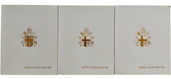 Vaticano 1983-1984: 3 dittici Anno Santo 1983 – 1984 (500 + 1.000 Lire in argento).