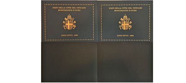 Vaticano 2005 - 2 divisionali Euro FdC.