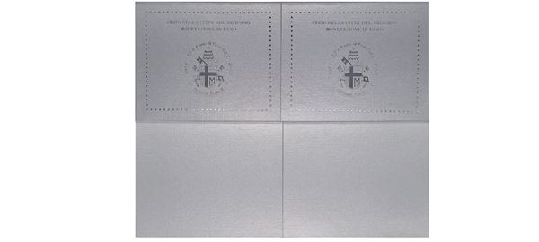 Vaticano 2003 - 2 divisionali Euro FdC.