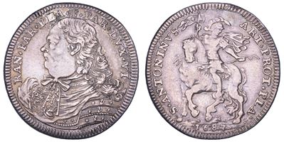 Ranuccio II Farnese, Testone 1687
