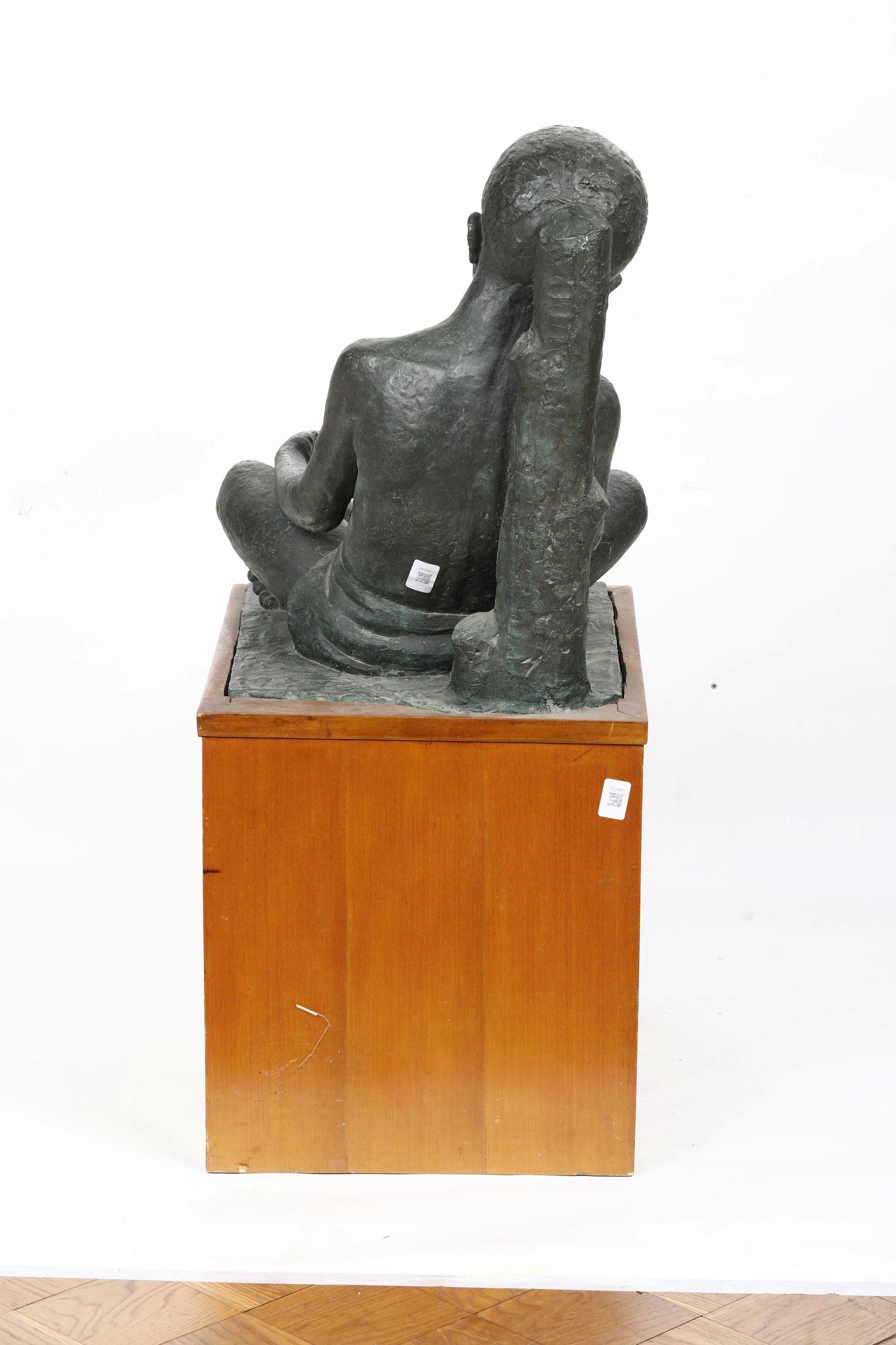 Italo Primi, Fanciullo seduto, bronzo fuso e patinato, Italia 1939