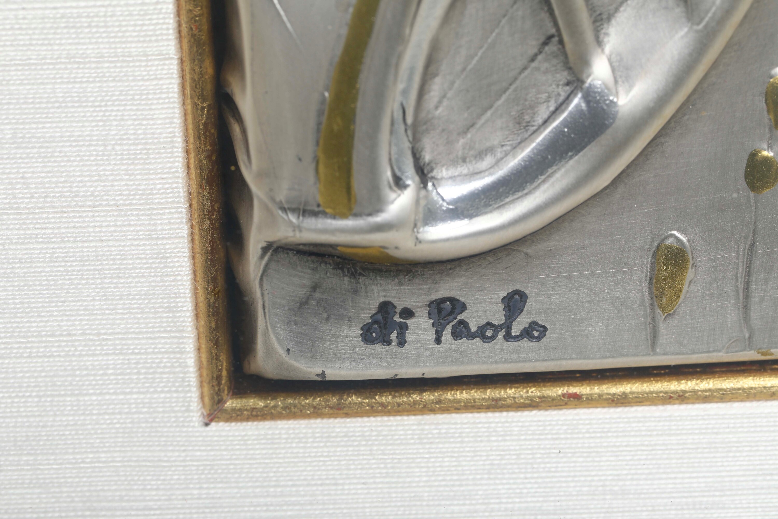 Paolo, Altorilievo raffigurante barche sulla battigia, sbalzo su lastra in argento 925