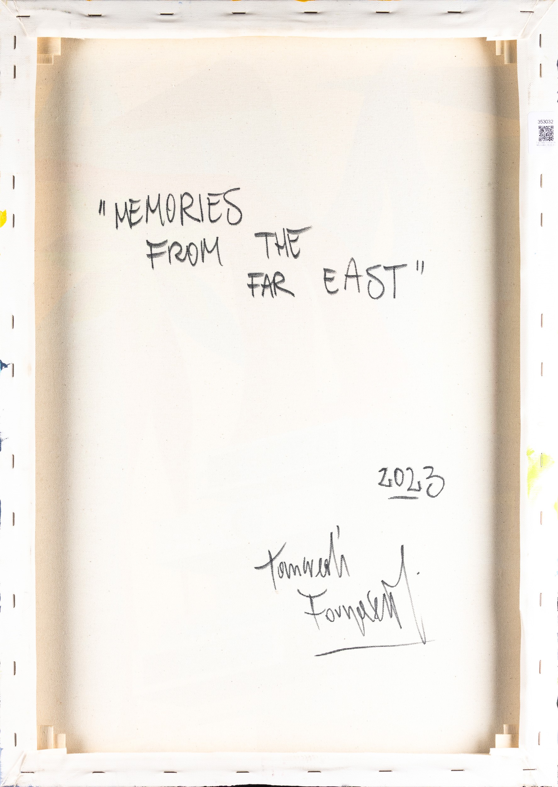 Tancredi Fornasetti - Memories from the far east, acrilico su tela