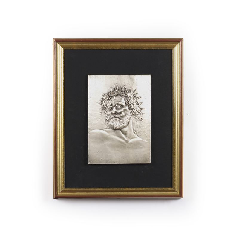 Ecce Homo. Italia, XX secolo. Firmato "Sciltian"  - Asta Scultura Antica e del XIX-XX Secolo - Cambi Casa d'Aste