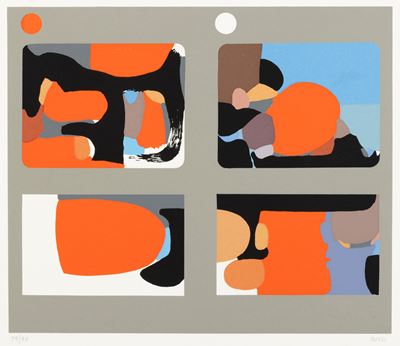 Lettere - D, serigrafia, 1969