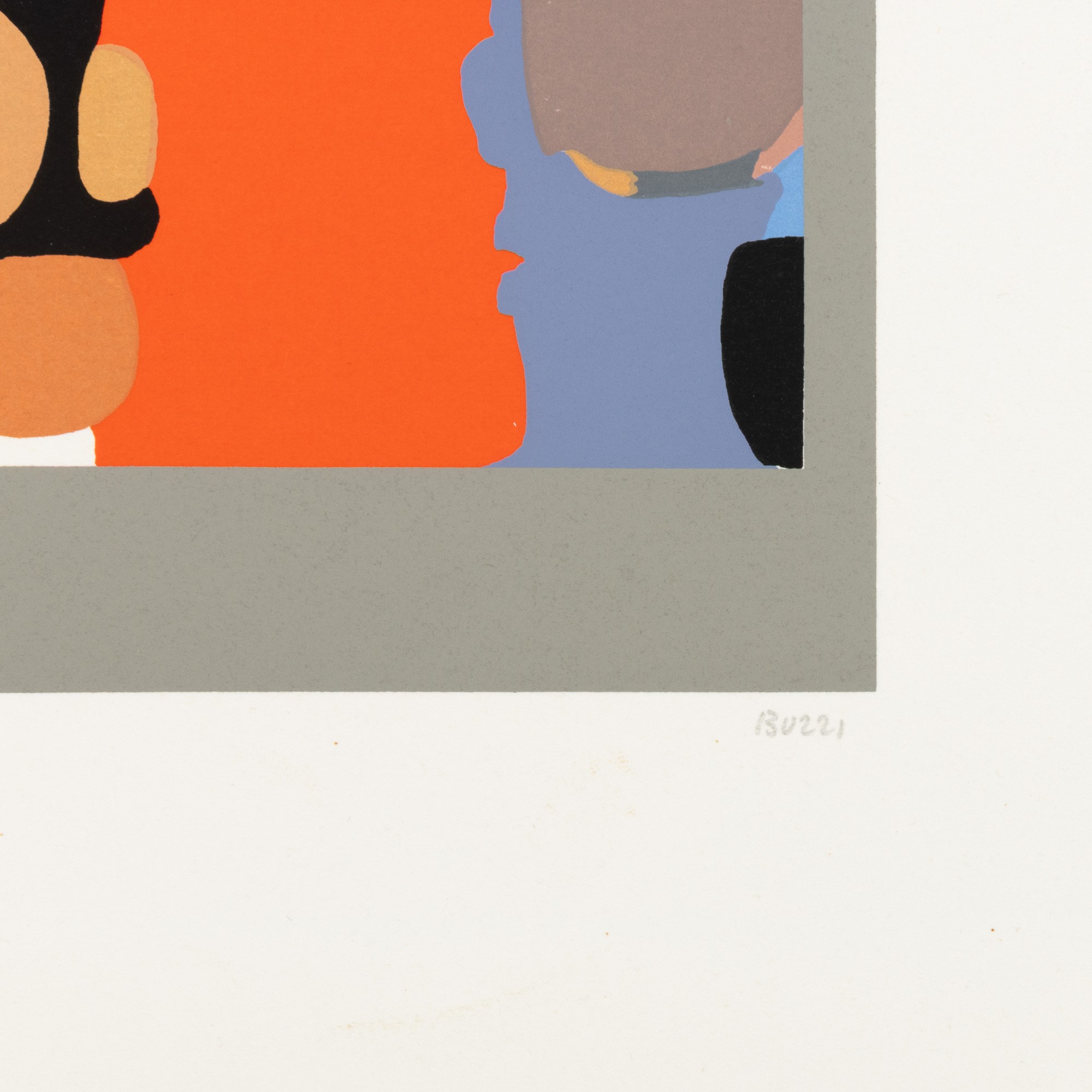 Alberto Burri - Lettere - D, serigrafia, 1969