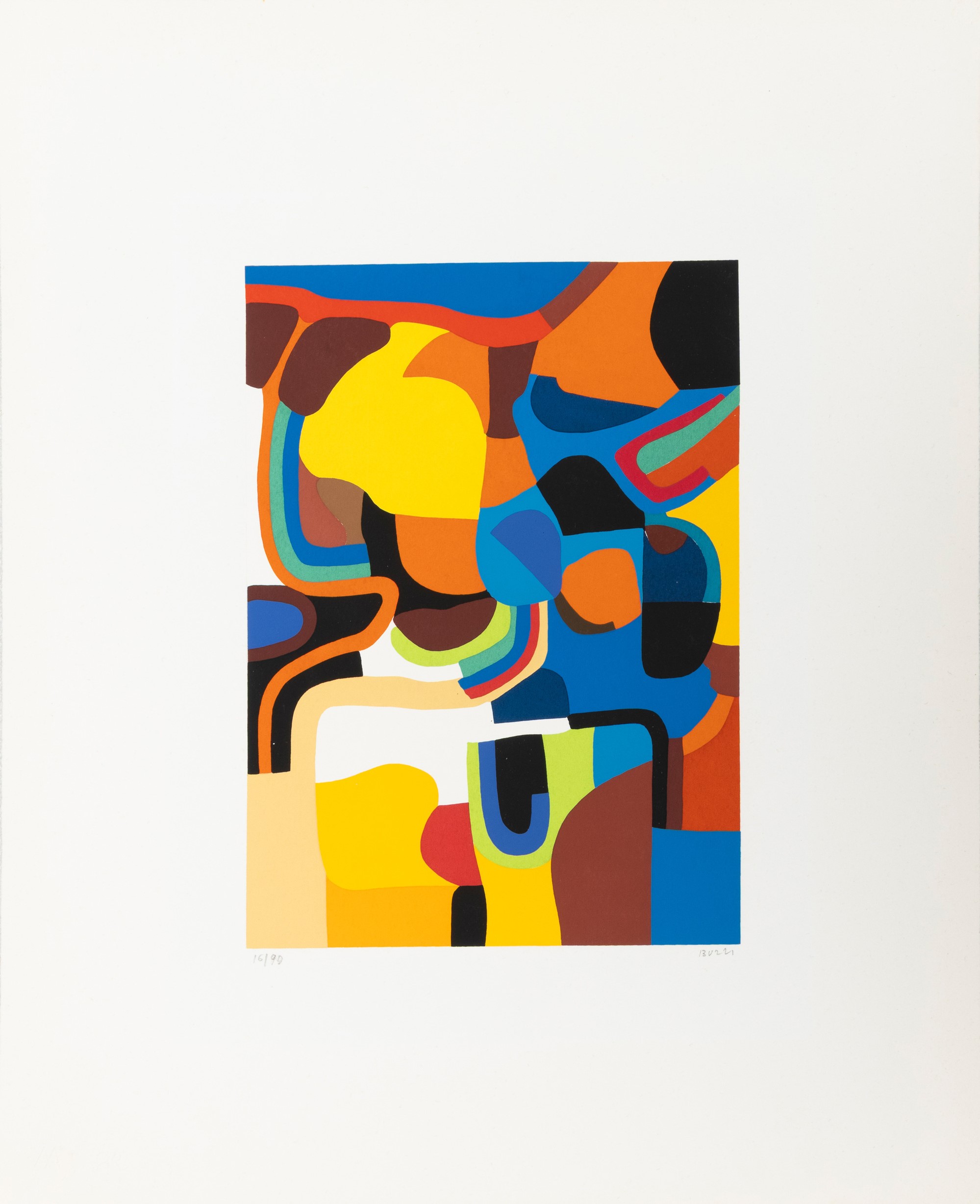 Alberto Burri - Serigrafia 3E, serigrafia