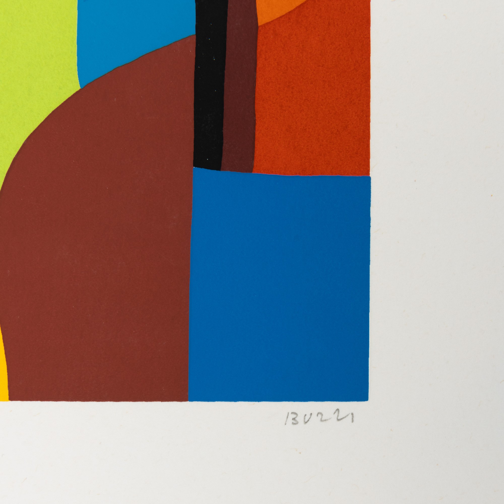 Alberto Burri - Serigrafia 3E, serigrafia