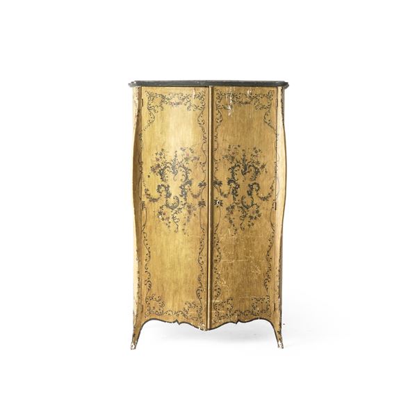 Armadio a 2 ante in legno laccato in stile genovese