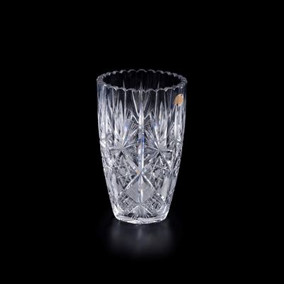 Vaso boemo in cristallo, 25 cm, XX secolo