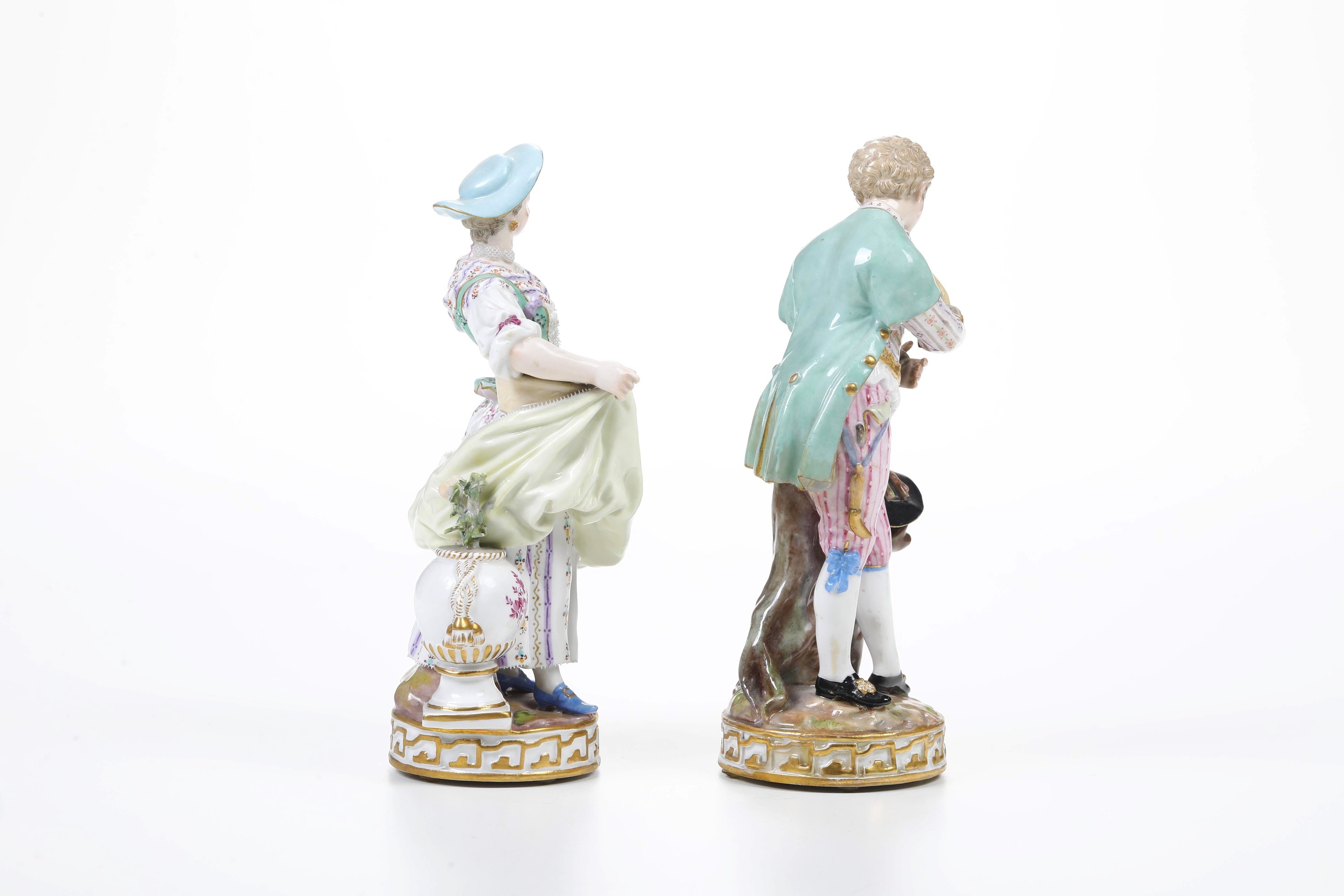 Coppia di figurine. Meissen, 1880-1890 circa.
