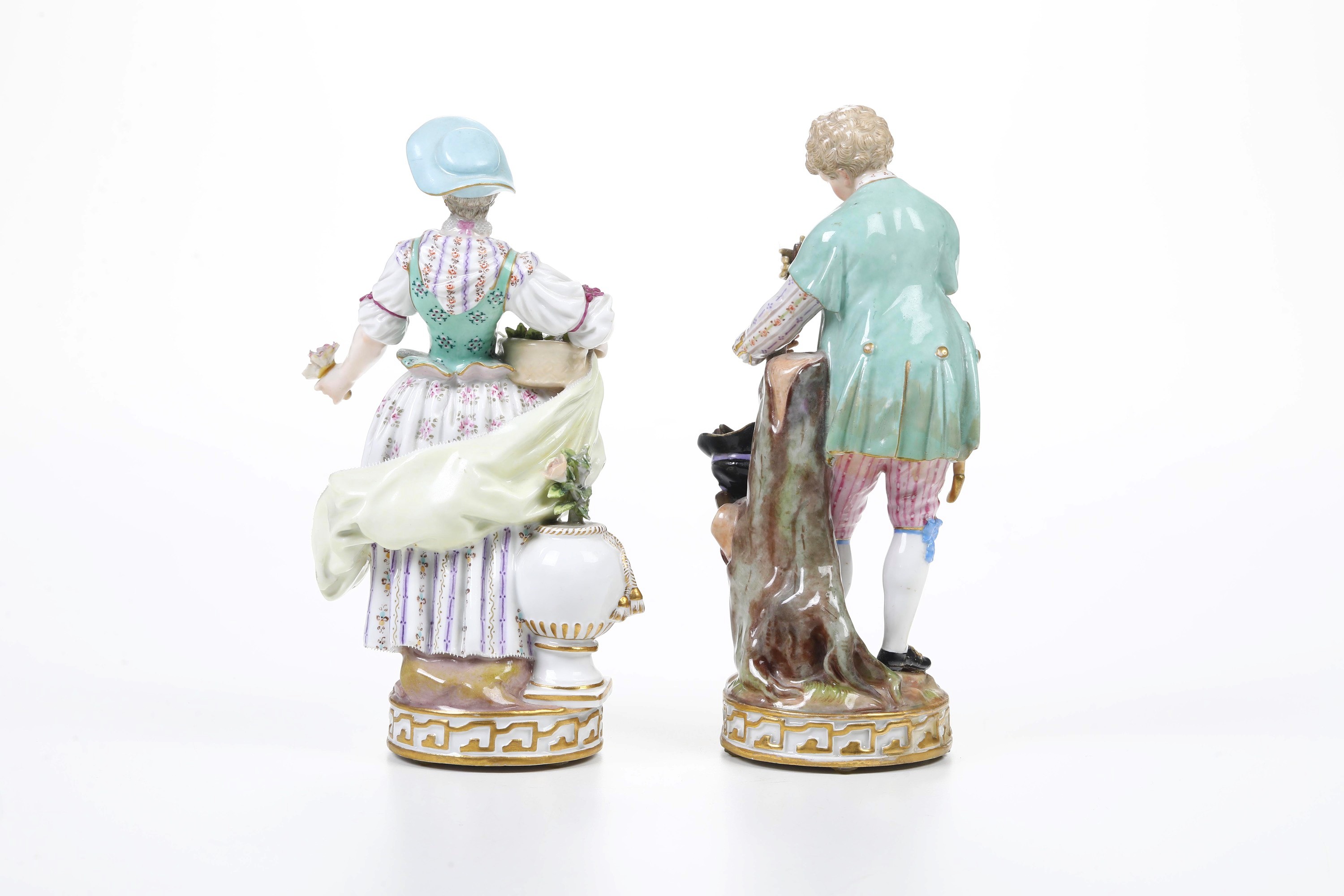 Coppia di figurine. Meissen, 1880-1890 circa.